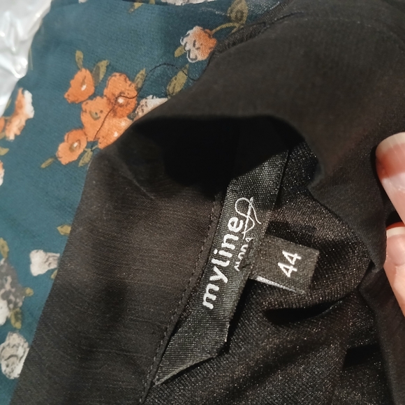 Myline Moda Black Dress / Size 44 - Picture 9 of 11